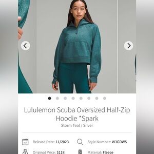 Lululemon scuba half zip